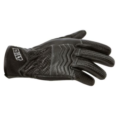 Bilt Women's Eclipse Leather Motorcycle Gloves -LG Black pictures