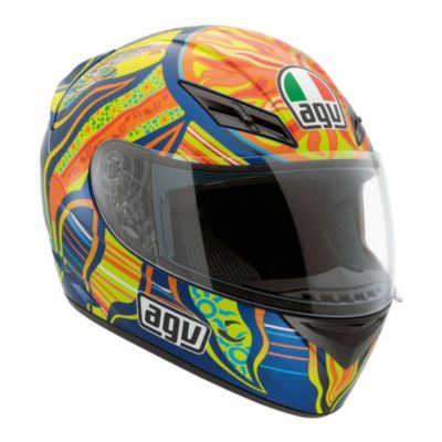 AGV K3 Rossi 5 Continents Full-Face Motorcycle Helmet -SM Multicolor pictures