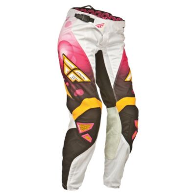 FLY Racing 2014 Girl's Kinetic Race Off-Road Motorcycle Pants -22 Pink/ White pictures