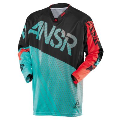 Answer 2014 Alpha Off-Road Motorcycle Jersey -LG White/Blue/Green pictures