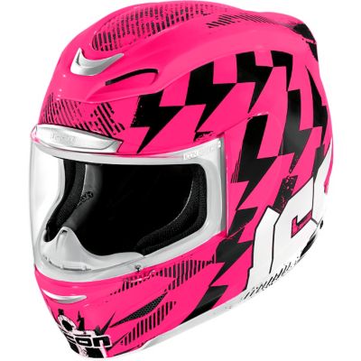 Icon Women's Airmada Stack Full-Face Motorcycle Helmet -SM Pink pictures