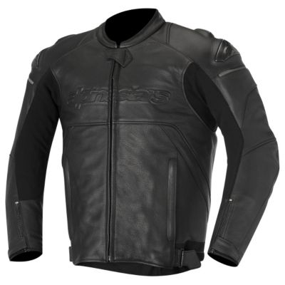 Alpinestars Black Shadow Hades Leather Motorcycle Jacket -US 48/Euro 58 Black pictures