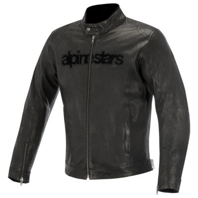 Alpinestars Black Shadow Huntsman Leather Motorcycle Jacket -US 46/Euro 56 Black pictures