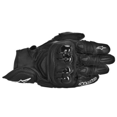 Alpinestars 2014 GPX Leather Motorcycle Gloves -LG Black/White pictures