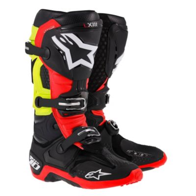 Alpinestars 2015 Tech 10 Off-Road Motorcycle Boots -14 Black/Green pictures