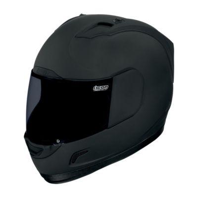 Icon Alliance Dark Full-Face Motorcycle Helmet -MD Black pictures