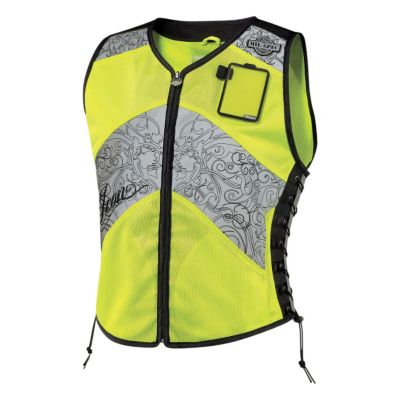 Icon Women's Mil-Spec Corset Mesh Motorcycle Vest -MD/LG Yellow pictures