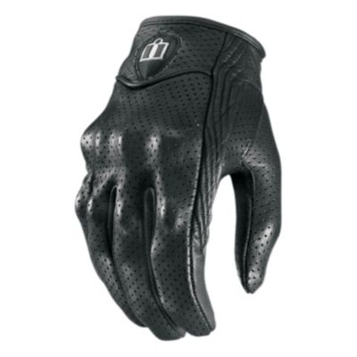 Icon Women's Pursuit Leather Motorcycle Gloves -MD Black pictures
