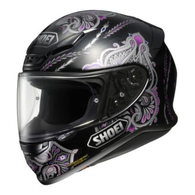 Shoei Rf-1200 Duchess Full-Face Motorcycle Helmet -XS Black/Silver/Purple pictures