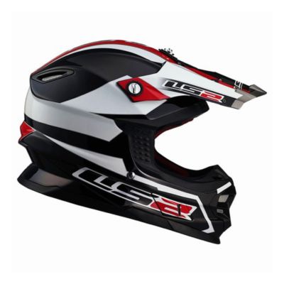 LS2 Mx456 Launch Off-Road Motorcycle Helmet -LG Black/White pictures
