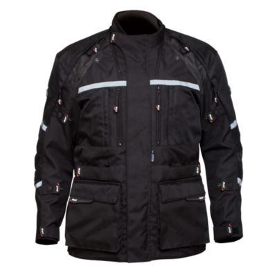 Bilt Vortex Waterproof Textile Motorcycle Jacket -MD Silver/Black pictures