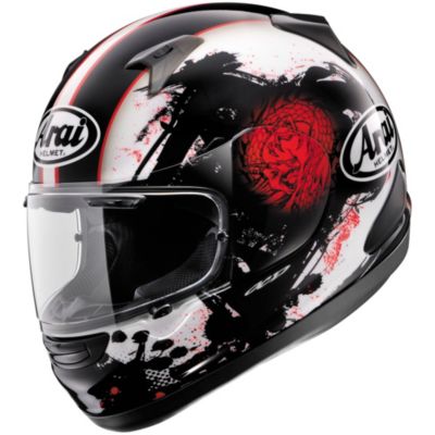Arai Signet-Q Basilisk Full-Face Motorcycle Helmet -LG Black/WhiteRed pictures