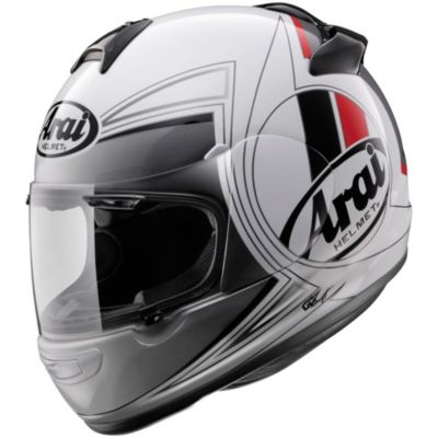 Arai Vector-2 Loop Full-Face Motorcycle Helmet -LG White/ Black/Red pictures