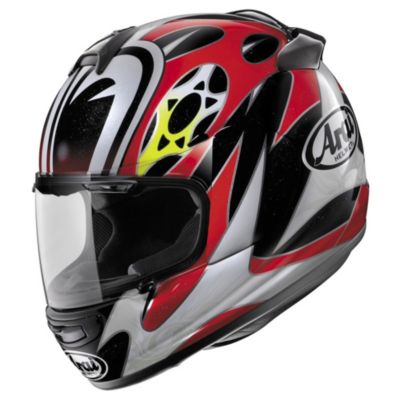 Arai Vector-2 Nakasuga Full-Face Motorcycle Helmet -XL Red/White Black pictures