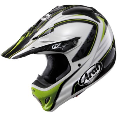 Arai VX-Pro3 Edge Off-Road Motorcycle Helmet -MD Green/White Black pictures