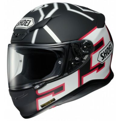 Shoei Rf-1200 Marquez Black Ant Full-Face Motorcycle Helmet -SM Black/WhiteRed pictures