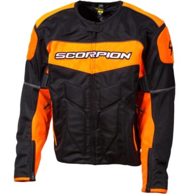 Scorpion Eddy Mesh Motorcycle Jacket -MD White/ Orange pictures