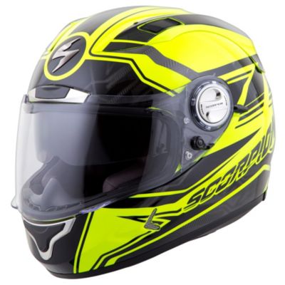 Scorpion Exo-1100 Jag Full-Face Motorcycle Helmet -XL Black/Neon pictures