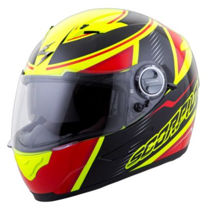 Scorpion Exo-500 Corsica Full-Face Motorcycle Helmet -2XL Red/Neon pictures