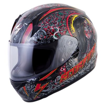 Scorpion Exo-R410 Departed Full-Face Motorcycle Helmet -MD Black pictures