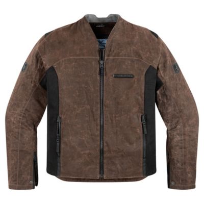 Icon 1000 Oildale Textile Motorcycle Jacket -MD Brown pictures
