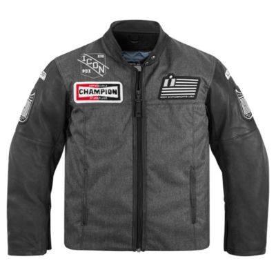 Icon 1000 Vigilante Dropout Leather/Textile Motorcycle Jacket -4XL Black pictures