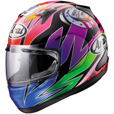 Arai Signet-Q Bomb Full-Face Motorcycle Helmet -XS Multicolor-color pictures