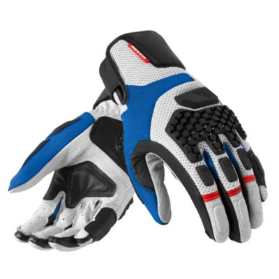Rev'it! Sand Pro Textile Motorcycle Gloves -SM Silver/Red pictures