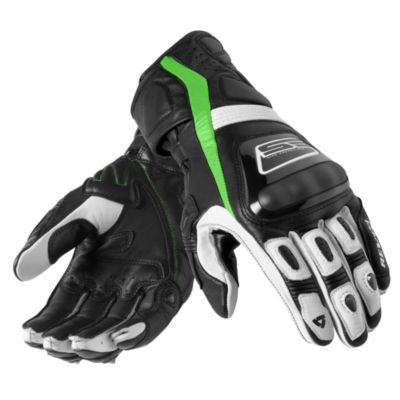 Rev'it! Stellar Leather Motorcycle Gloves -MD Black/AcidGreen pictures