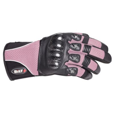 Bilt Women's Spirit Carbon Mesh Motorcycle Gloves -SM Black pictures