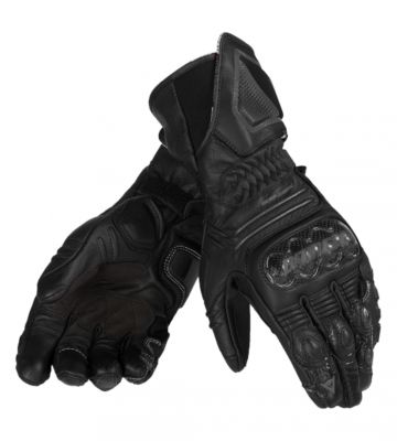 Dainese Carbon Cover ST Leather Motorcycle Gloves -LG Black pictures