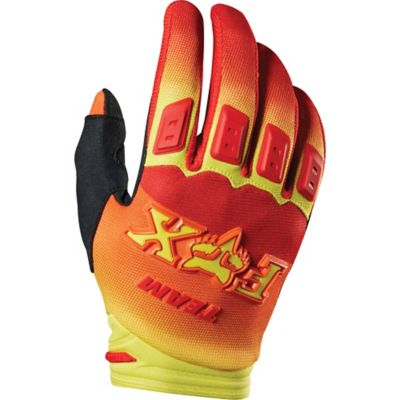 FOX 2015 Kid's Dirtpaw Imperial Off-Road Motorcycle Gloves -XS Red/Yellow pictures