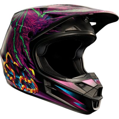 FOX 2015 V1 Dragnar Off-Road Motorcycle Helmet -XS Black pictures