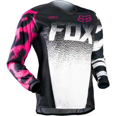 FOX 2015 Girl's Pee-Wee 180 Off-Road Motorcycle Jersey -SM Black/Pink pictures
