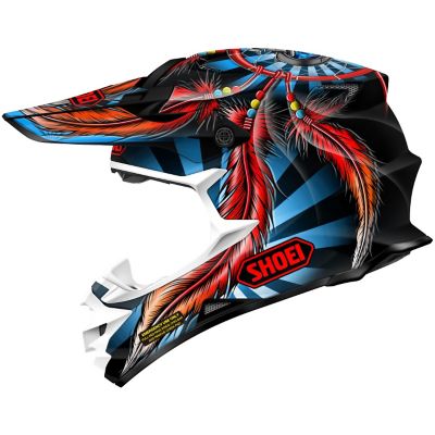 Shoei Vfx-W Grant 2 Off-Road Motorcycle Helmet -XS TC-1 Red/Blue/Black pictures