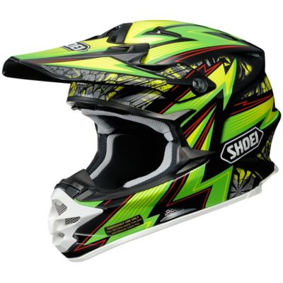Shoei Vfx-W Maelstrom Off-Road Motorcycle Helmet -LG TC-4 Green/Black pictures