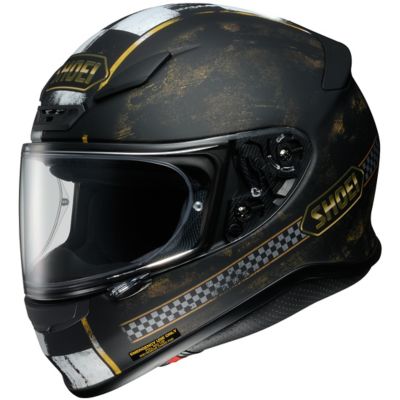 Shoei Rf-1200 Terminus Full-Face Motorcycle Helmet -MD Black/Gold pictures