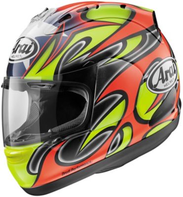 Arai Corsair V Edwards 2014 Full-Face Motorcycle Helmet -XS Red/Green pictures