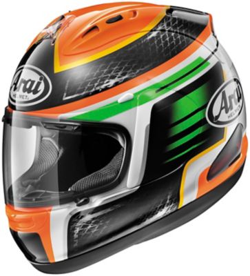 Arai Corsair V Rabat Full-Face Motorcycle Helmet -MD Orange/Green/Black pictures