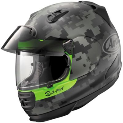 Arai Defiant Pro-Cruise Mimetic Full-Face Motorcycle Helmet -MD Black/Gray/Green pictures