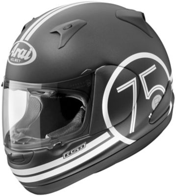 Arai Rx-Q Retro Full-Face Motorcycle Helmet -LG Black Frost/White pictures