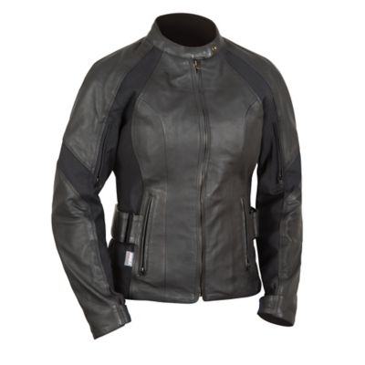 Street & Steel Women's Riviera Leather Motorcycle Jacket -LG Black pictures