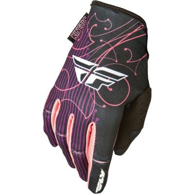 FLY Racing 2015 Girl's Kinetic Off-Road Motorcycle Gloves -XS Black/Purple/Pink pictures