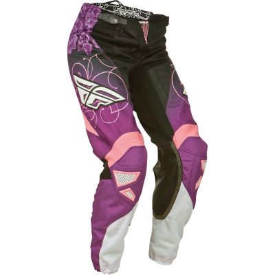 FLY Racing 2015 Girl's Kinetic Off-Road Motorcycle Pants -22 Black/Purple/Pink pictures