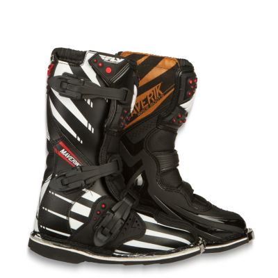 FLY Racing 2015 Kid's Maverik F4 Off-Road Motorcycle Boots -4 White pictures