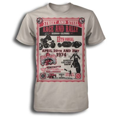 Street & Steel Race Ready Tee -MD Cream pictures