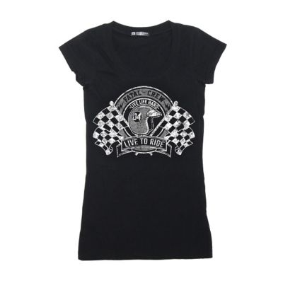Fatal Clothing Women's Victory Lap Tee -LG Black pictures