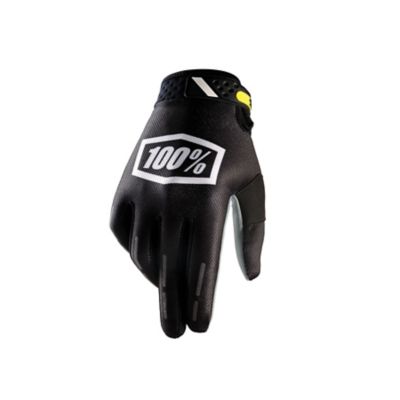 100% Ridefit Corpo Off-Road Motorcycle Gloves -LG Black/White pictures