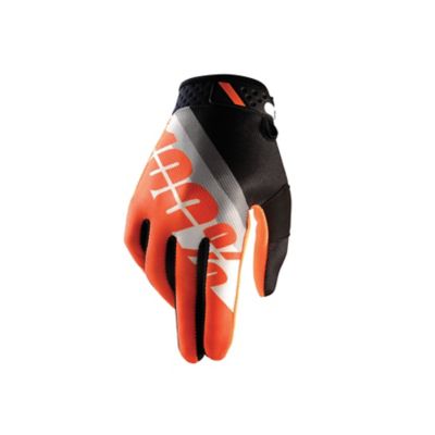 100% Ridefit Slant Off-Road Motorcycle Gloves -XL Orange/White/Black pictures