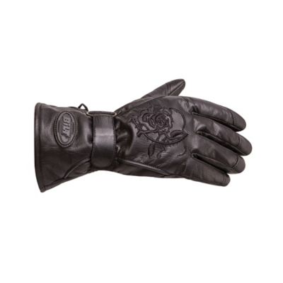 Bilt Women's Grace Waterproof Leather Motorcycle Gloves -SM Black pictures